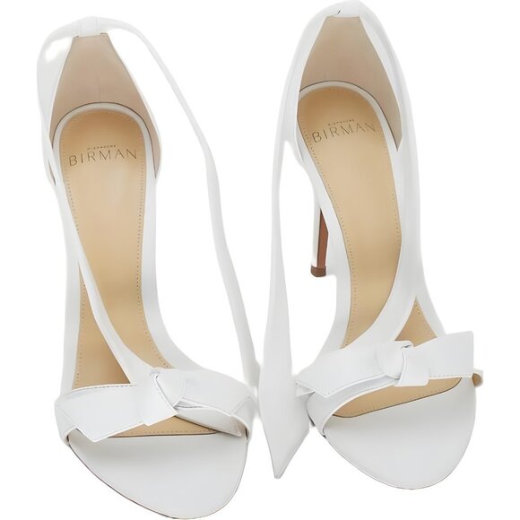 Alexandre Birman Women's Clarita 100 Stiletto Sandals White EU 36.5